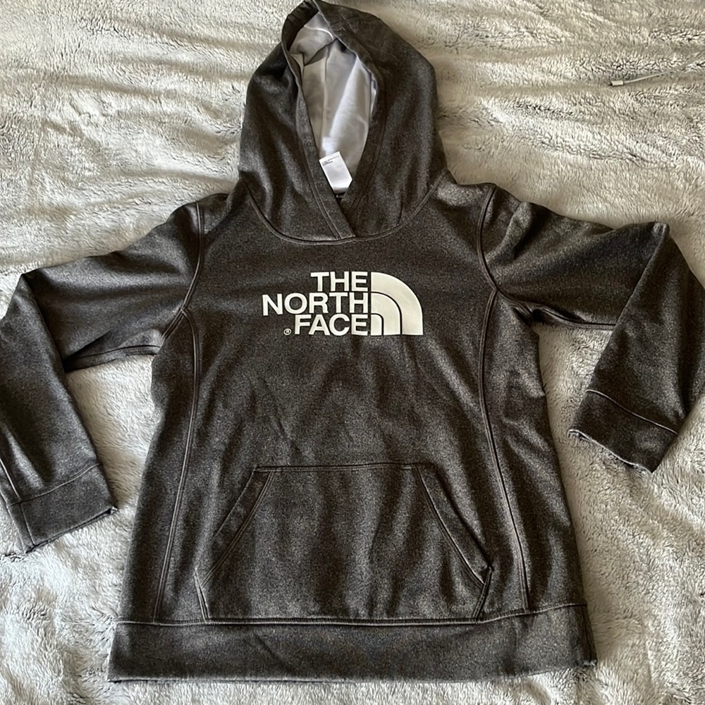Gray North Face Hoodie